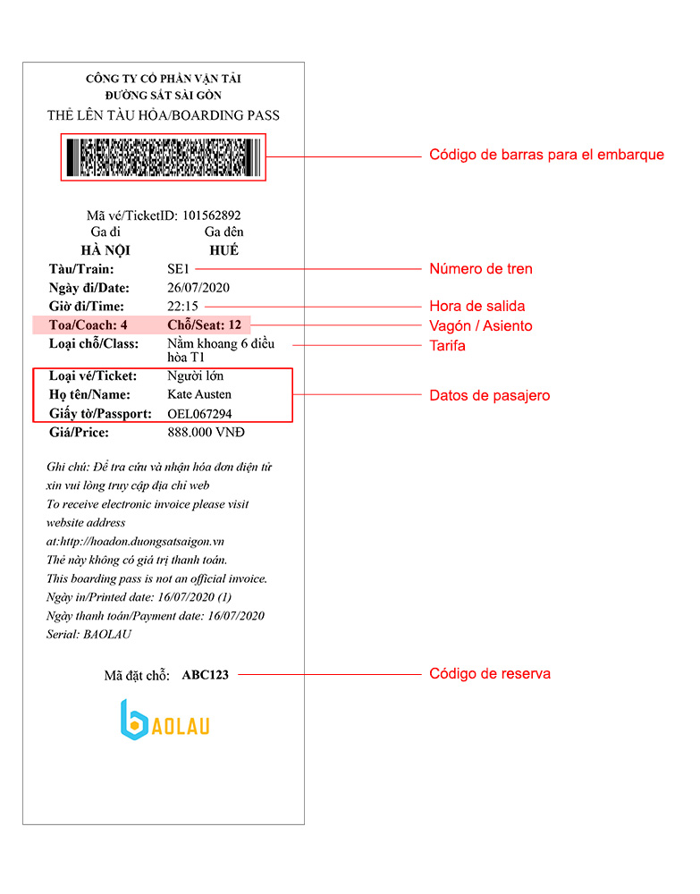 Reserva tus trenes en Vietnam